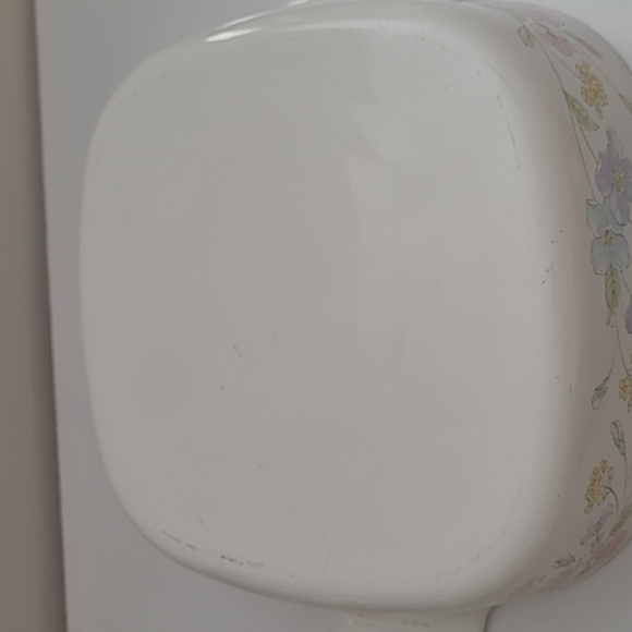 Vintage corningware A-2-B 2L Casserole dish with pyrex lid paster flower pattern - Picture 4 of 5